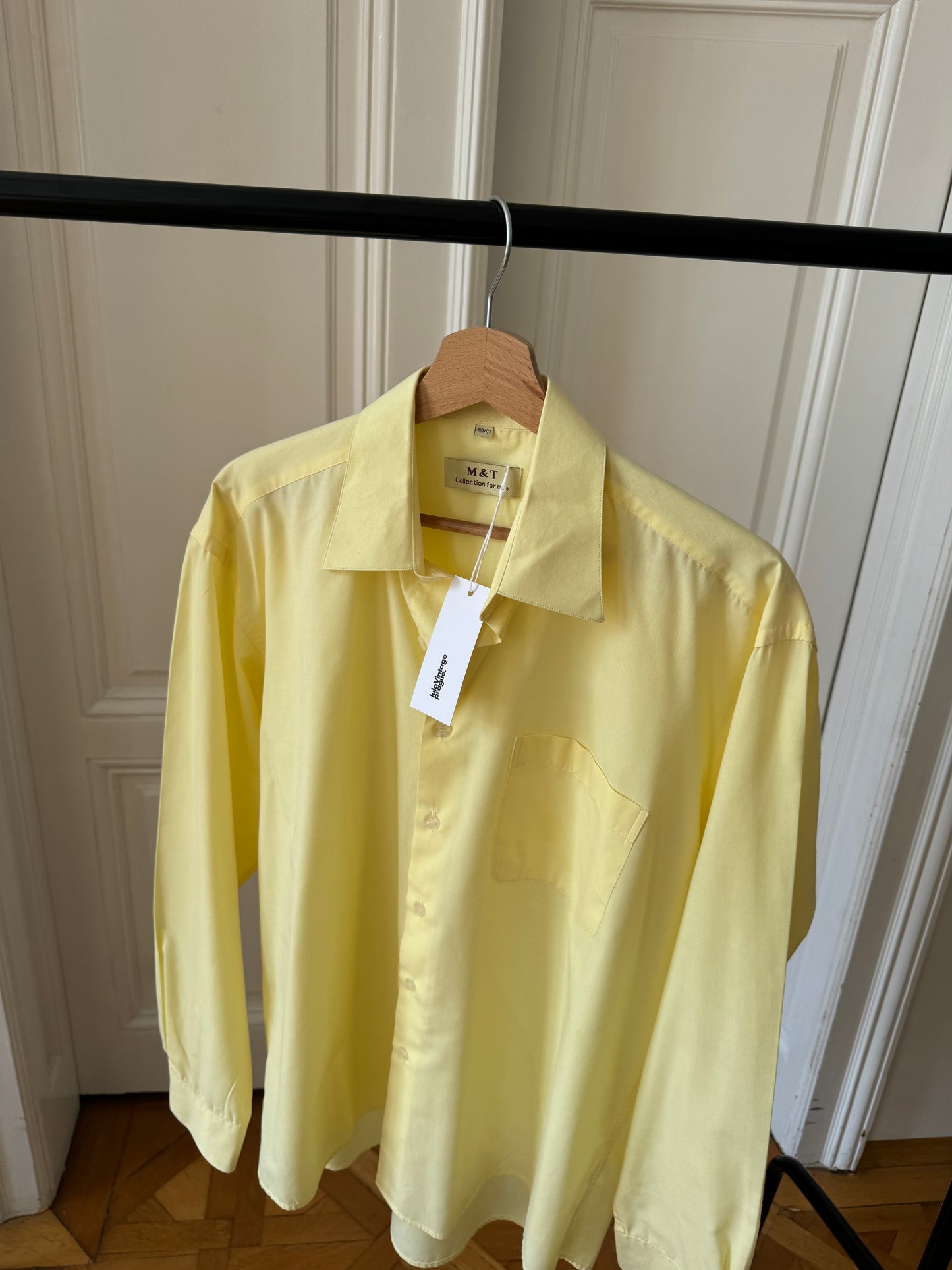 Butter yellow cotton shirt