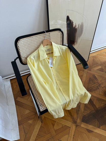 Butter yellow cotton shirt